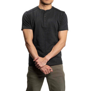 Camiseta Henley para Hombre, Personalizada, de Alta Calidad, Cuello en V, Corte Holgado, Diseño Elegante, Algodón Premium, Uso Diario Informal, Transpirable - Product Image 4