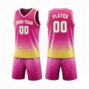 ชุดบาสเก็ตบอลคุณภาพสูง ระบายอากาศได้ดี ดีไซน์สั่งทำได้ ผลิตจากโพลีเอสเตอร์ 100% บริการขายส่งแบบ OEM พร้อมสีและโลโก้ตามสั่ง - Product Image 4