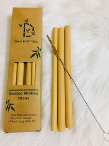 Polished Bamboo <b>Straws</b> <b>Reusable</b> Eco Friendly Natural <b>Straws</b> Smooth Surface for High-end Hotel and Resort Use - Product Image 6