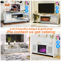 Vente à chaud Unité TV miroir diamant écrasé compétitif avec unité de divertissement
