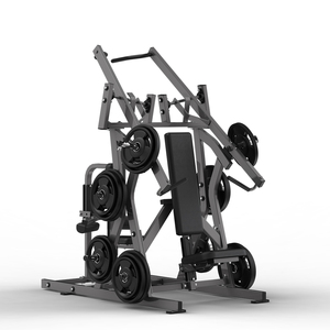 Nueva Máquina de Gimnasio Comercial <span class=keywords><strong>2</strong></span> en 1 con Carga de Placas y Sistema de Palancas para Press de Pecho y Lat Pulldown 2026 NHM28 - Product Image 1