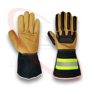 2025 OEM Gants de protection contre les chocs en cuir de chèvre résistant aux coupures Gants de soudage Tig Anti-Impact Schlaghandschuhe - Product Image 1