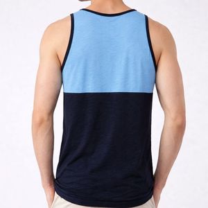 Camiseta sin mangas Stringer de alta calidad para gimnasio y deportes, hecha a medida para hombre con impresión personalizada en camiseta sin mangas de mezcla triple. - Product Image 4