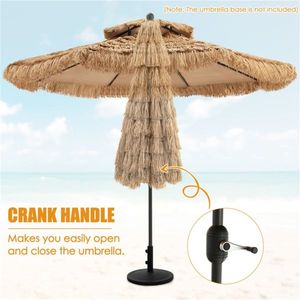 Ombrellone da Giardino Portatile a Braccio Laterale da 2,7 m in Acciaio Inossidabile con 8 Stecche per Spiaggia o Patio, Raggio 2m - Product Image 5