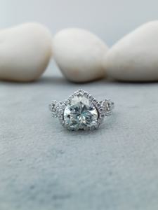 D'VINS JEWELS Bague de fiançailles et de mariage tendance en forme de cœur, taille brillante, couleur D, or rose, certifiée - Product Image 3