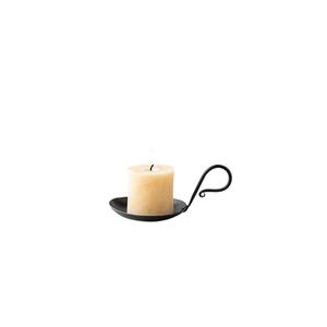 Ensemble de 2 bougeoirs coniques en fer forgé à la main avec finition thermolaquée pour accentuer un couloir ou une table à manger - Product Image 4