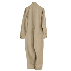 Dangri Combinaison de travail pour homme, kaki, respirante, certifiée CE, en coton, anti-poussière, à manches longues, avec fermeture éclair frontale et plusieurs poches, résistante aux perforations - Product Image 2