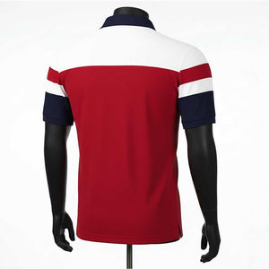 Chemise tricotée à manches courtes pour homme, personnalisée, imprimée, avec poche unie, anti-rétrécissement, 240G, 100% coton, décontractée et légère, vente en gros - Product Image 5