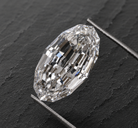 Diamante Premium de Corte Ovalado Escalonado Cultivado en Laboratorio, Certificado IGI, DEF VVS VS CVD, Piedra Suelta Sparkledge Creation Modelo 014 para Joyería Fina