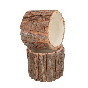 กระถางดอกไม้ไม้เบิร์ชทำมือ เปลือกไม้ธรรมชาติ ขายส่ง มอราบาดาบัด - Product Image 1
