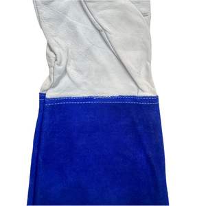 Guantes de Soldadura TIG, Guantes de Cuero Vacuno Extendidos, Aislantes y Anti-escaldaduras para Barbacoa, Chimenea, Soldadura MIG - Product Image 5