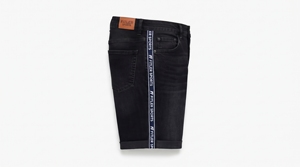 Women's Dark Wash Straight Leg Denim <b>Shorts</b> Mid Waist Casual Style Cotton Fabric Summer Wear - Product Image 2