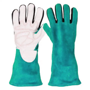 Gants de soudage TIG en cuir de vachette renforcé et cuir croûte, résistants à l'abrasion, pour la lutte contre les incendies et le barbecue - Product Image 4
