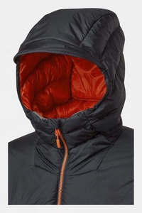 Mens 90% Duck Down Jacket With Hood Nylon Fabric and Lining Light <b>Weight</b> Insulated Jacket Custom Design - Product Image 4