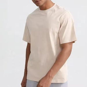 T-shirt Homme Personnalisé en Coton Tricoté 100% Col Rond Tissu Lourd 300g Coupe Classique Anti-Plis Respirant Séchage Rapide - Product Image 4