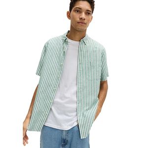 Camisa casual de manga corta para hombre, con alto contenido de lino, corte regular – Camisa transpirable y suave, esencial para el verano, para viajes, oficina y uso diario - Product Image 2