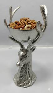 Vente chaude Antler Stag Head Base Bar Accessoire Nouvel Acier Inoxydable Sec Écrou Bol Seau À Glace Occasion De Mariage Métal Durable - Product Image 5