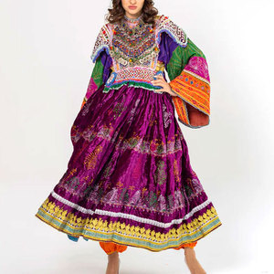 Robe afghane traditionnelle pour femmes, longue robe maxi faite à la main, tenue ethnique culturelle modeste pour mariage et festival - Product Image 1