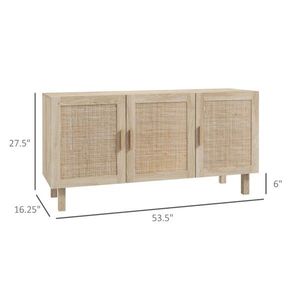Mobile Moderno per Soggiorno in Legno Massello e Melamina con Anta in Vetro - Product Image 2