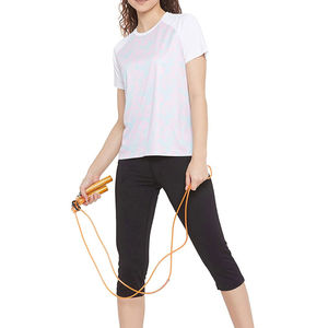 Camisetas Casuales de Corte Ajustado para Mujer, 100% Algodón y Poliéster, con Logotipo Personalizado, Ropa de Verano, Nuevo Diseño - Product Image 5