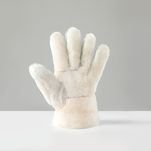 Guantes de Cuero para Invierno, Completos, Térmicos, Aislantes, Resistentes al Viento, para Deportes al Aire Libre, Unisex, Negros, con Cierre de Hebilla - Product Image 5