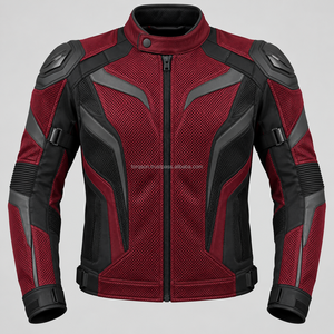 Chaqueta de malla estilo motero al por mayor con materiales de calidad, costuras reforzadas y artesanía confiable para compradores mayoristas - Product Image 5