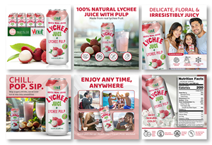Jugo de Lichi con Pulpa, Lata de 490 ml, 12 Latas por Caja, 100% Puro, 18 Meses de Caducidad, Proveedor Mayorista para Importadores - Product Image 6