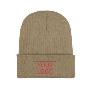 Haute qualité personnalisé Jacquard acrylique tricoté Bobble chapeaux hiver chaud rayé toques 3D broderie étanche 3D broderie - Product Image 6