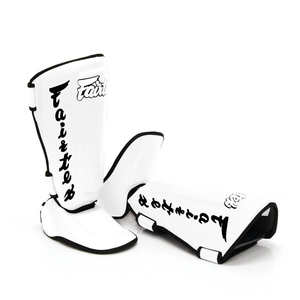 Fairtex Black Detachable Shin Pads Muay Thai Boxing Custom Leg Protection Boxing Training Shin Pad Muay Thai for Unisex Thai Pad - Product Image 4