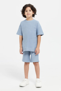 Nouveauté 2026 : Ensembles d'été pour garçons – Shorts et T-shirt personnalisables pour enfants et tout-petits – Ensemble deux pièces chemise et short pour enfant - Product Image 3