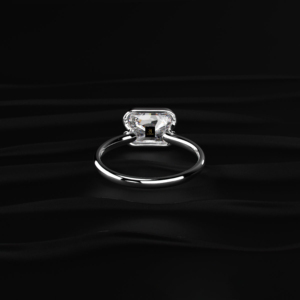 Bague de fiançailles en diamant de culture, couleur D à F, or, argent, or jaune, or blanc, or rose, certifiée IGI, solitaire, bijoux fins - Product Image 3