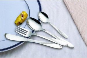 Ensemble de couverts en acier inoxydable avec manche en coquille, cuillère, fourchette, couteau, design luxueux, vaisselle de table haut de gamme - Product Image 2