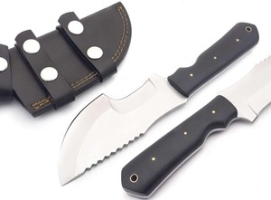 Couteau de traqueur droit artisanal en acier inoxydable de qualité industrielle, manche en Micarta, 10 pouces, pointe tombante, style Viking, pour camping et chasse - Product Image 6