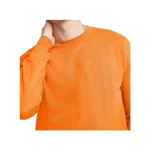 OEM <b>Men</b> Casual Sweatshirt Plain Burgundy Long Sleeve Cotton <b>Pullover</b> <b>for</b> Bulk Order - Product Image 5