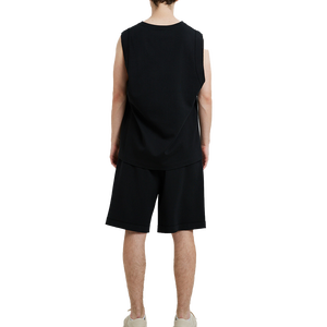 Ensemble de vêtements de sport pour hommes, shorts et hauts courts en polyester, nouvelle collection été, personnalisable en gros - Product Image 2