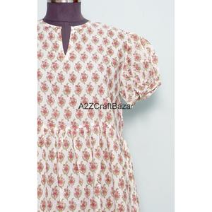 Robe maxi en coton 100% écologique à imprimé floral, décontractée, bohème, sexy, luxueuse, toutes saisons - printemps été - Product Image 2