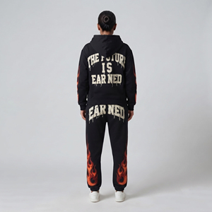 <b>Plus</b> <b>Size</b> Printed Tracksuit Full Zip Jacket <b>Jogger</b> Sweatpants <b>Set</b> Men 100% Polyester Zipper Printed Tracksuits Men's - Product Image 6