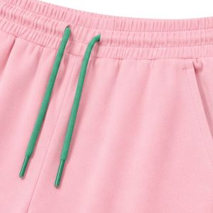 Ensemble décontracté deux pièces rose bébé et vert menthe pour femme : T-shirt oversize et pantalon large avec empiècements contrastants - Product Image 6