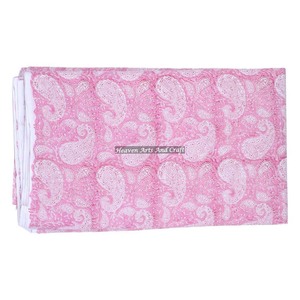 Tela de algodón puro 100% oscuro, Tela con estampado de bloque de mano Floral indio para mujer y niño, bolsos de ropa, diseño de bloque Floral, estampados indios - Product Image 1