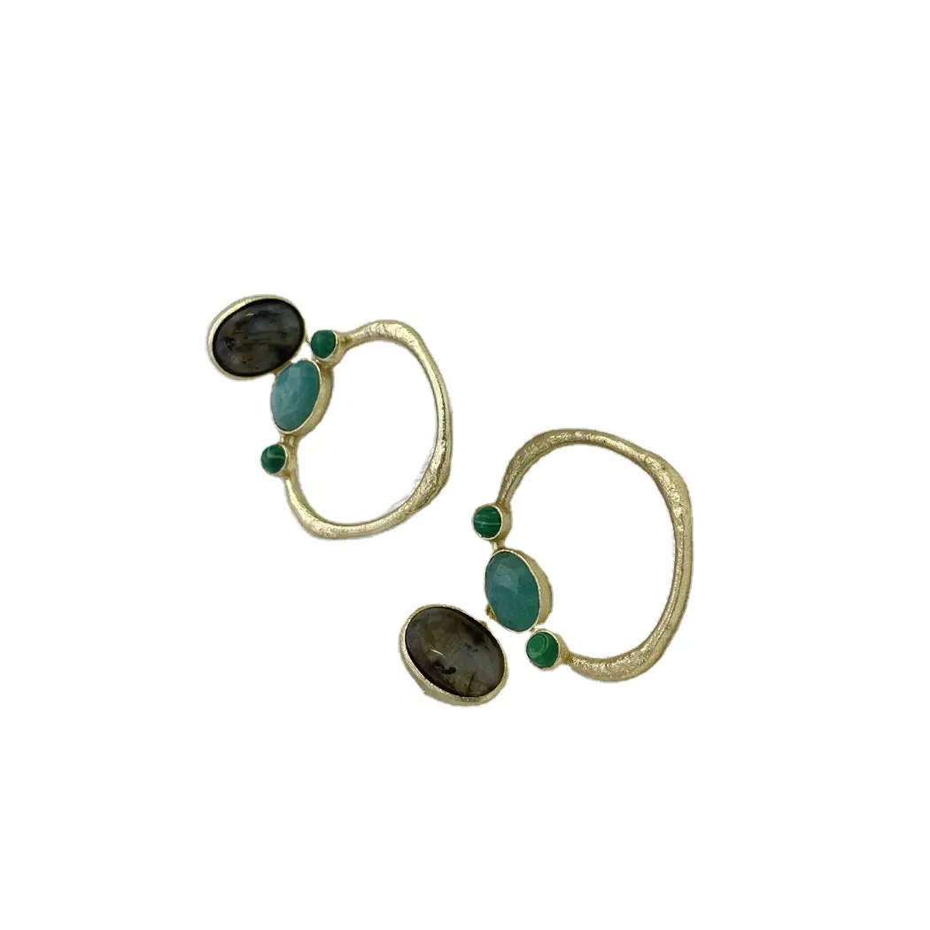 Gold plated Handmade Labradorite gemstone Drop and Dangle Earring Designer Earring Handmade Design Earrings for all women