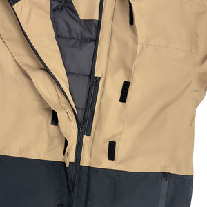 Nouvelle veste universitaire en jean déchiré et délavé pour homme, coupe ample, imperméable, à capuche, col à revers, poches zippées, style décontracté pour jeunes - Product Image 5