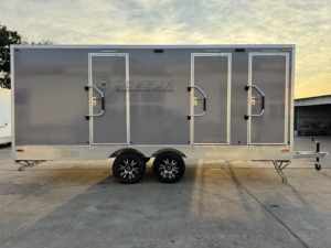 Remorque WC mobile de luxe ACB personnalisée à 2 postes, pour extérieur, portable, conteneur sanitaire - Product Image 4