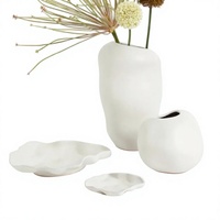 Vase en céramique transparente de grande taille avec glaçure réactive, style Art déco, pour la décoration de table, par Jueheng Guangdong, pour l'intérieur et l'extérieur.