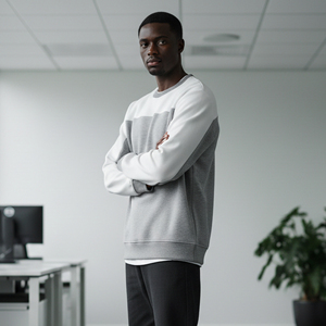 Sweat-shirts à capuche pour hommes de haute qualité, style streetwear, bicolores, avec logo brodé et imprimé en relief, 100% coton, coupe classique - Product Image 5