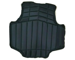 Chaleco de Seguridad para Equitación, Protector Corporal para Mujer, Ajustable, con Cordones Laterales, Acolchado, con Protección Contra Impactos, Estampado a Rayas, Negro - Product Image 3