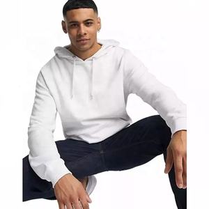 Pull-over à capuche en coton unisexe Sweat-shirt uni d'hiver avec logo personnalisé brodé OEM Design pour l'entraînement sportif Gym tricoté - Product Image 6