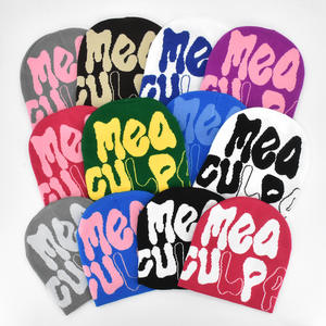 Bonnet unisexe personnalisé en acrylique tricoté, couleur unie, vierge, teint, avec revers, pour l'hiver, avec logo, pour la plage, usage professionnel, numérique - Product Image 3