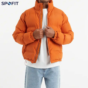 Men's Green Down Puffer Jacket Stand Collar Windproof Casual Winter <b>Coat</b> Regular Fit Zipper Closure Solid Color - Product Image 5