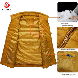 Unisex Puffer <b>Vest</b> Lightweight Quilted Warm & Windproof Eco-Friendly Autumn Outerwear Stand Collar <b>Vest</b>. - Product Image 4