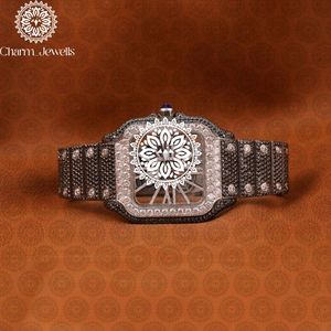 Montre de luxe pour homme Charm_Jewells en acier inoxydable 40 mm, cadran ajouré, mouvement mécanique analogique ETA, date automatique, étanche 10 bars - Product Image 1